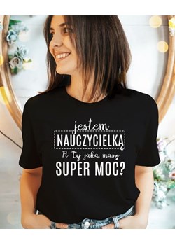 koszulka dla nauczycielki na dzień nauczyciela ze sklepu Time For Fashion w kategorii Bluzki damskie - zdjęcie 164922722