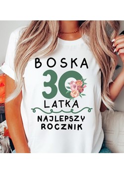 koszulka na 30 urodziny boska 30 ze sklepu Time For Fashion w kategorii Bluzki damskie - zdjęcie 164922772