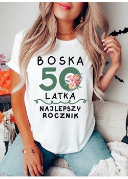 koszulka na 50 urodziny boska 50 ze sklepu Time For Fashion w kategorii Bluzki damskie - zdjęcie 164922774