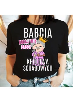 koszulka dla babci na prezent królowa schabowych - dodaj imię ze sklepu Time For Fashion w kategorii Bluzki damskie - zdjęcie 164922844