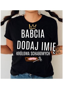 koszulka dla babci na dzień babci królowa schabowych ze sklepu Time For Fashion w kategorii Bluzki damskie - zdjęcie 164922880