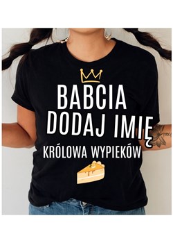 koszulka dla babci na dzień babci królowa wypieków ze sklepu Time For Fashion w kategorii Bluzki damskie - zdjęcie 164922881