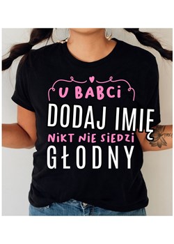 koszulka dla babci na dzień babci nikt nie siedzi głodny ze sklepu Time For Fashion w kategorii Bluzki damskie - zdjęcie 164922882