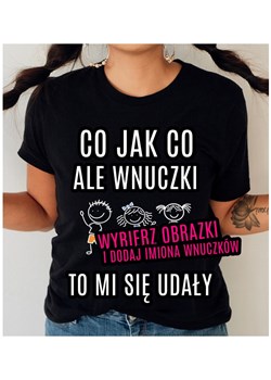 koszulka dla babci na dzień babci co jak co ale wnuczki z imionami wnuczków ze sklepu Time For Fashion w kategorii Bluzki damskie - zdjęcie 164922883