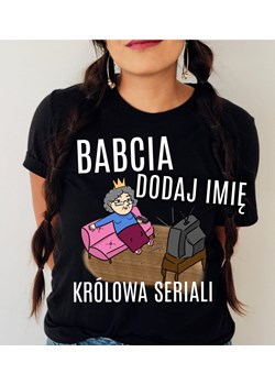 KOSZULKA dla babci z imieniem - królowa seriali ze sklepu Time For Fashion w kategorii Bluzki damskie - zdjęcie 164922884