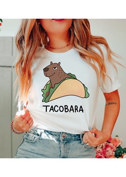 śmieszna koszulka Z tacobarą z capibarą ze sklepu Time For Fashion w kategorii Bluzki damskie - zdjęcie 164923222