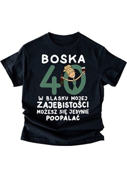 koszulka na 40 dla blondynki - w blasku mojej ze sklepu Time For Fashion w kategorii Bluzki damskie - zdjęcie 164923283