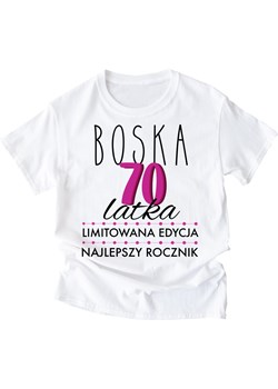 damska koszulka na 70 - boska 70 ze sklepu Time For Fashion w kategorii Bluzki damskie - zdjęcie 164923294