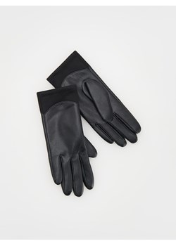 Reserved - Rękawiczki z imitacji skóry - czarny ze sklepu Reserved w kategorii Rękawiczki damskie - zdjęcie 164923650