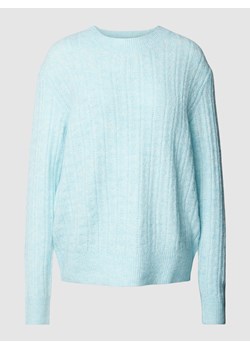 Sweter z dzianiny o kroju oversized z okrągłym dekoltem ze sklepu Peek&Cloppenburg  w kategorii Swetry damskie - zdjęcie 164925811