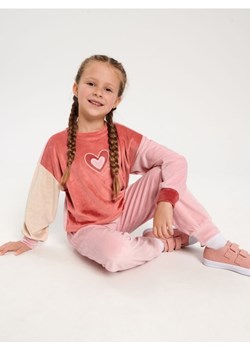 Sinsay - Komplet: bluza i spodnie - różowy ze sklepu Sinsay w kategorii Dresy dziewczęce - zdjęcie 164931404
