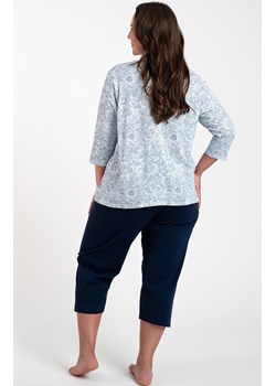 Bawełniana piżama damska 3/4 Antonia, Kolor niebiesko-granatowy, Rozmiar L, Italian Fashion - id: 178966 - marki Italian Fashion - 164932020 Bawełniana piżama damska 3/4 Antonia, Kolor niebiesko-granatowy, Rozmiar L, Italian Fashion ze sklepu Intymna w kategorii Piżamy damskie - zdjęcie 164932020