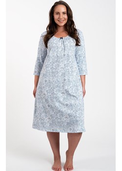 Koszula nocna damska w kwiaty Antonia, Kolor niebieski-wzór, Rozmiar L, Italian Fashion ze sklepu Intymna w kategorii Koszule nocne - zdjęcie 164932023