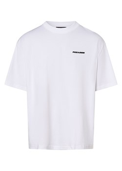PEGADOR T-shirt męski Mężczyźni Bawełna biały jednolity ze sklepu vangraaf w kategorii T-shirty męskie - zdjęcie 164935174