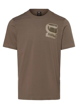 G-Star RAW T-shirt męski Mężczyźni Bawełna błotnisty jednolity ze sklepu vangraaf w kategorii T-shirty męskie - zdjęcie 164935180