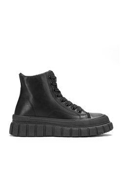 Damskie sneakersy na platformie klasyczne czarne ze sklepu WITTCHEN w kategorii Trampki damskie - zdjęcie 164941580