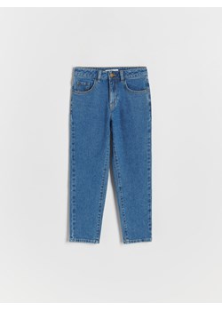 Reserved - Jeansy mom fit - granatowy ze sklepu Reserved w kategorii Spodnie dziewczęce - zdjęcie 164953950