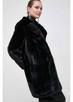 Blugirl Blumarine płaszcz damski kolor czarny przejściowy ze sklepu ANSWEAR.com w kategorii Futra damskie - zdjęcie 165004350