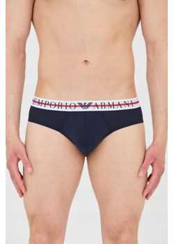 EMPORIO ARMANI Slipy granatowe 3-pack, Rozmiar XL ze sklepu outfit.pl w kategorii Majtki męskie - zdjęcie 165006753