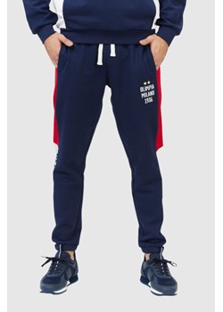 EA7 Granatowe spodnie męskie Olimpia milano, Wybierz rozmiar S ze sklepu outfit.pl w kategorii Spodnie męskie - zdjęcie 165007061