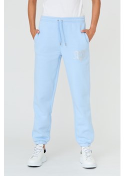 JUICY COUTURE Błękitne spodnie Heart Diamante, Wybierz rozmiar XS ze sklepu outfit.pl w kategorii Spodnie damskie - zdjęcie 165008002