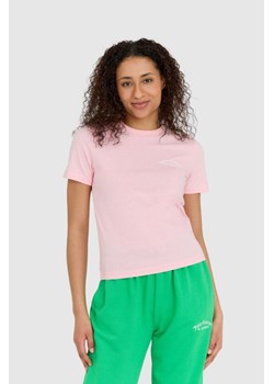 JUICY COUTURE Różowy t-shirt damski haylee recycled z haftowanym logo, Wybierz rozmiar S ze sklepu outfit.pl w kategorii Bluzki damskie - zdjęcie 165009182