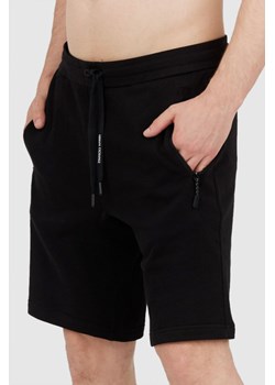 ARMANI EXCHANGE Czarne szorty męskie z bawełny, Wybierz rozmiar XL ze sklepu outfit.pl w kategorii Spodenki męskie - zdjęcie 165009300
