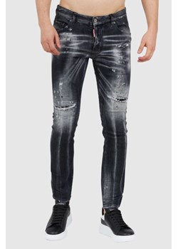 DSQUARED2 Czarne jeansy męskie super twinky jean, Wybierz rozmiar 46 ze sklepu outfit.pl w kategorii Jeansy męskie - zdjęcie 165009800