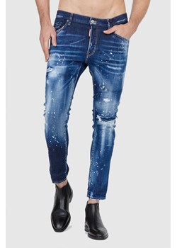 DSQUARED2 Niebieskie jeansy męskie Skater jean, Wybierz rozmiar 50 ze sklepu outfit.pl w kategorii Jeansy męskie - zdjęcie 165010034