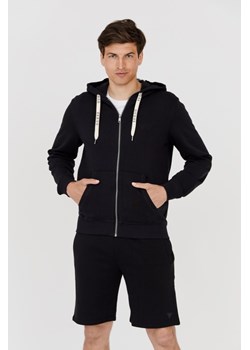 GUESS Czarna męska bluza z kapturem Slim Fit, Wybierz rozmiar XXL ze sklepu outfit.pl w kategorii Bluzy męskie - zdjęcie 165011134