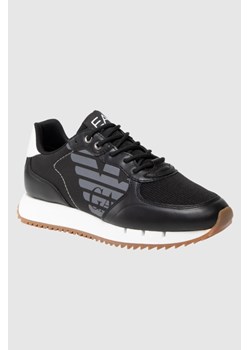EA7 Czarne sneakersy z białą podeszwą, Wybierz rozmiar 45 1/3 ze sklepu outfit.pl w kategorii Buty sportowe męskie - zdjęcie 165012513