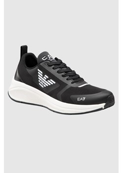 EA7 Czarne sneakersy z białym logo, Wybierz rozmiar 44 ze sklepu outfit.pl w kategorii Buty sportowe damskie - zdjęcie 165012860