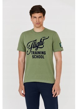 AERONAUTICA MILITARE Zielony t-shirt męski, Wybierz rozmiar XXL ze sklepu outfit.pl w kategorii T-shirty męskie - zdjęcie 165014521