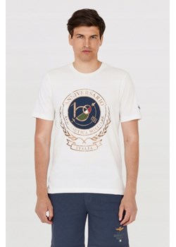 AERONAUTICA MILITARE Biały t-shirt męski, Wybierz rozmiar XXL ze sklepu outfit.pl w kategorii T-shirty męskie - zdjęcie 165014554
