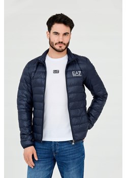 EA7 Granatowa kurtka męska pikowana, Wybierz rozmiar XL ze sklepu outfit.pl w kategorii Kurtki męskie - zdjęcie 165015711