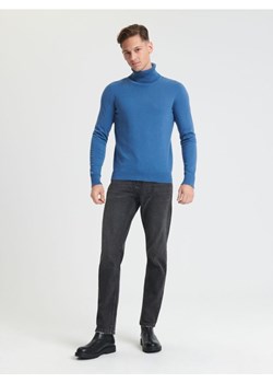Sinsay - Sweter z golfem - niebieski ze sklepu Sinsay w kategorii Swetry męskie - zdjęcie 165016881