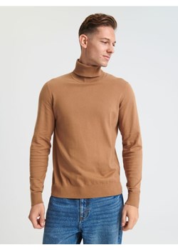 Sinsay - Sweter z golfem - brązowy ze sklepu Sinsay w kategorii Swetry męskie - zdjęcie 165016882