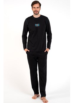 Piżama męska czarna z długim rękawem i długą nogawką Club, Kolor czarny, Rozmiar S, Italian Fashion ze sklepu Intymna w kategorii Piżamy męskie - zdjęcie 165018481
