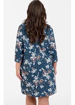Bawełniana koszula nocna damska z rękawem 3/4 Madison, Kolor niebieski-wzór, Rozmiar XL, Italian Fashion ze sklepu Intymna w kategorii Koszule nocne - zdjęcie 165018502