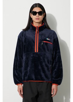 Manastash bluza polarowa Poppy Thermal Fleece '23 kolor granatowy gładka 7923252017 ze sklepu PRM w kategorii Bluzy męskie - zdjęcie 165022304