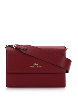 Damska torebka skórzana dwukomorowa klasyczna czerwona ze sklepu WITTCHEN w kategorii Listonoszki - zdjęcie 165023510