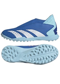 Buty piłkarskie adidas Predator Accuracy.3 Ll Tf Jr IE9437 niebieskie ze sklepu ButyModne.pl w kategorii Buty sportowe dziecięce - zdjęcie 165029231