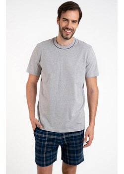 Męska piżama z krótkimi spodniami i krótkim rękawem Ruben, Kolor szaro-granatowy, Rozmiar XL, Italian Fashion ze sklepu Primodo w kategorii Piżamy męskie - zdjęcie 165029753