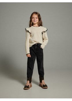 Reserved - Jeansy mom fit - szary ze sklepu Reserved w kategorii Spodnie dziewczęce - zdjęcie 165033114