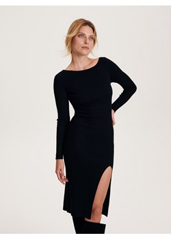 Reserved - Sukienka midi - czarny ze sklepu Reserved w kategorii Sukienki - zdjęcie 165033312