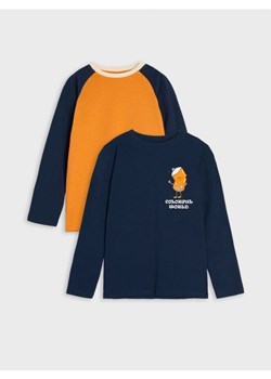 Sinsay - Koszulki 2 pack - pomarańczowy ze sklepu Sinsay w kategorii T-shirty chłopięce - zdjęcie 165034022