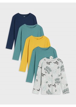 Sinsay - Koszulki 5 pack - niebieski ze sklepu Sinsay w kategorii T-shirty chłopięce - zdjęcie 165034023