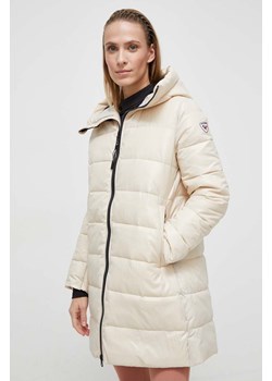 Rossignol kurtka damska kolor beżowy zimowa ze sklepu ANSWEAR.com w kategorii Kurtki damskie - zdjęcie 165044322