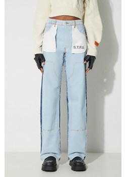 Heron Preston jeansy Washed Insideout Carpenter damskie high waist HWYB007F23DEN0014510 ze sklepu PRM w kategorii Jeansy damskie - zdjęcie 165050282