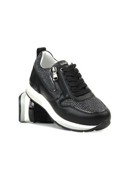 Sneakersy damskie z kryształkami- INBLU IN-323, czarne ze sklepu ulubioneobuwie w kategorii Buty sportowe damskie - zdjęcie 165084064